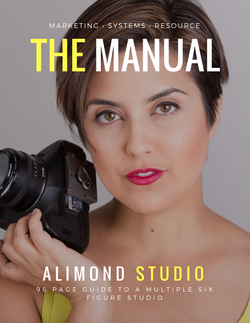 The Manual takes you through my systems I use for a business model that will help you hit at least a six figure studio. I will give you the marketing that sells our sessions, the events we use to pack our studio, the workflow so we aren't wasting ti…